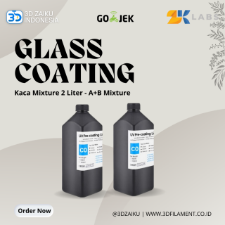 ZKLabs Glass Coating Kaca Mixture 2 Liter UV LED Flatbed Printer